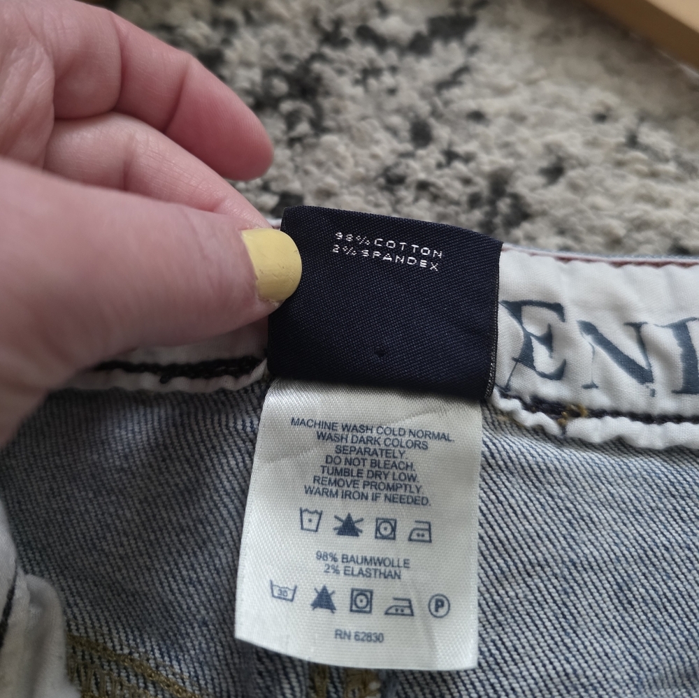 Vintage Lands End Original Fit Boot Leg Jeans Blue Womens Size 10 Cotton Western - Picture 3 of 8